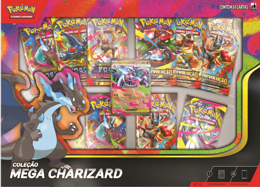 BOX MEGA CHARIZARD DO POKEMON