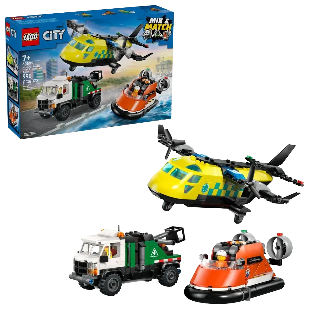 REMIX DE AVIAO, CAMINHAO-REBOQUE E HOVERCRAFT
