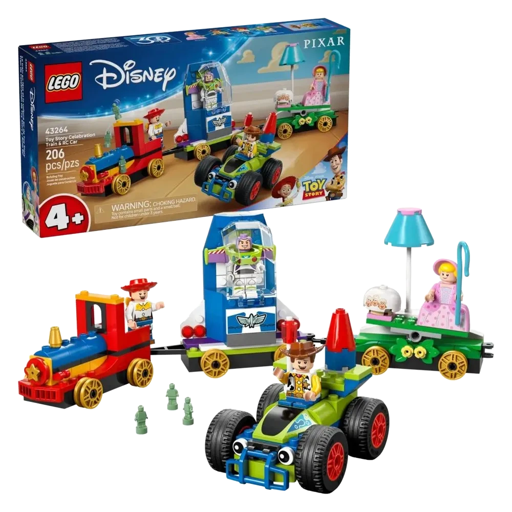 TREM E CARRO RC COMEMORATIVOS DE TOY STORY